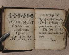 Load image into Gallery viewer, Thumb Bible. Verbum Sempiternum [and] Salvator Mundi, [by John Taylor]. F. Collins for T. Ilive. At the Nags-Head in Jewen Street. London. 1693.
