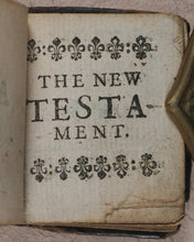 Load image into Gallery viewer, Thumb Bible. Verbum Sempiternum [and] Salvator Mundi, [by John Taylor]. F. Collins for T. Ilive. At the Nags-Head in Jewen Street. London. 1693.
