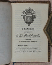 Load image into Gallery viewer, La Rochefoucauld, Francois Duc de. Maximes et Reflexions Morales. Didot le Jeune. Paris. 1827.
