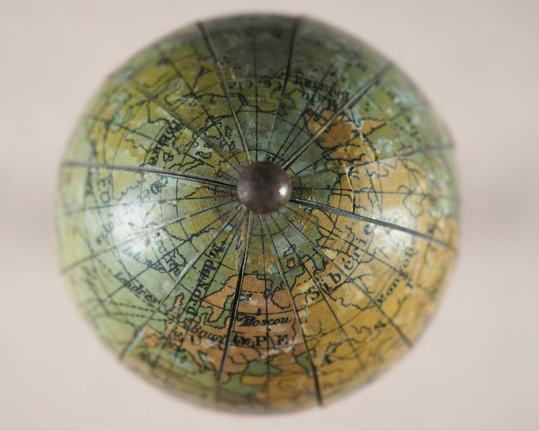 Miniature Globe. L[ebègue], J[ules] et Cie. Paris. Circa 1912.