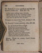 Load image into Gallery viewer, Daily Food For Christians. Being a Promise and another Spiritual Portion, for every day in the Year, together with a Verse of a Hymn. American Tract Society. No. 150 Nassau Street. New York. Circa 1830.

