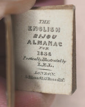 Load image into Gallery viewer, English Bijou Almanac for 1838. Poetically illustrated by L.E.L. [i.e. Letitia Elizabeth Landon]. Schloss, A. [London]. 1837.
