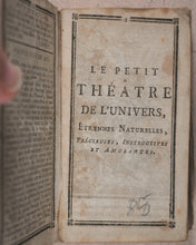 Load image into Gallery viewer, Petit Théâtre de L&#39;Univers, Le. étrennes naturelles, précieuses instructives et amusantes pour l&#39;Année 1782. Langlois. Rue du Petit- Pont, près la rue S. Severin. Paris. [1781].
