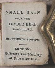 Load image into Gallery viewer, Small Rain Upon the Tender Herb Deut. xxxii. 2. Religious Tract Society. London. Circa 1840. 19th edition.
