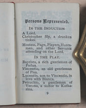 Load image into Gallery viewer, Shakespeare, William. Taming of the Shrew.  Bryce, David &amp; Son. Glasgow. 1904.
