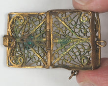 Load image into Gallery viewer, Koran, Qur'an with filigree case and semi-precious stone. Unknown publisher or place. Circa 1890.
