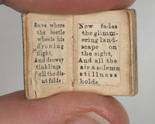 Load image into Gallery viewer, Gray, Thomas. [Elegy in a Country Churchyard. Bryce, David &amp; Son. Glasgow. 1910?] >>  PUBLISHER'S UNIQUE PRE-PUBLICATION 1910 PROTOTYPE OF THEIR SMALLEST MINIATURE BOOK. <<
