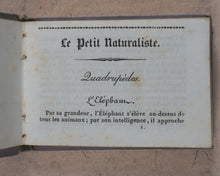 Load image into Gallery viewer, Petit Naturaliste. Marcilly. Rue St. Jacques, no. 10. Paris. No date but 1829.
