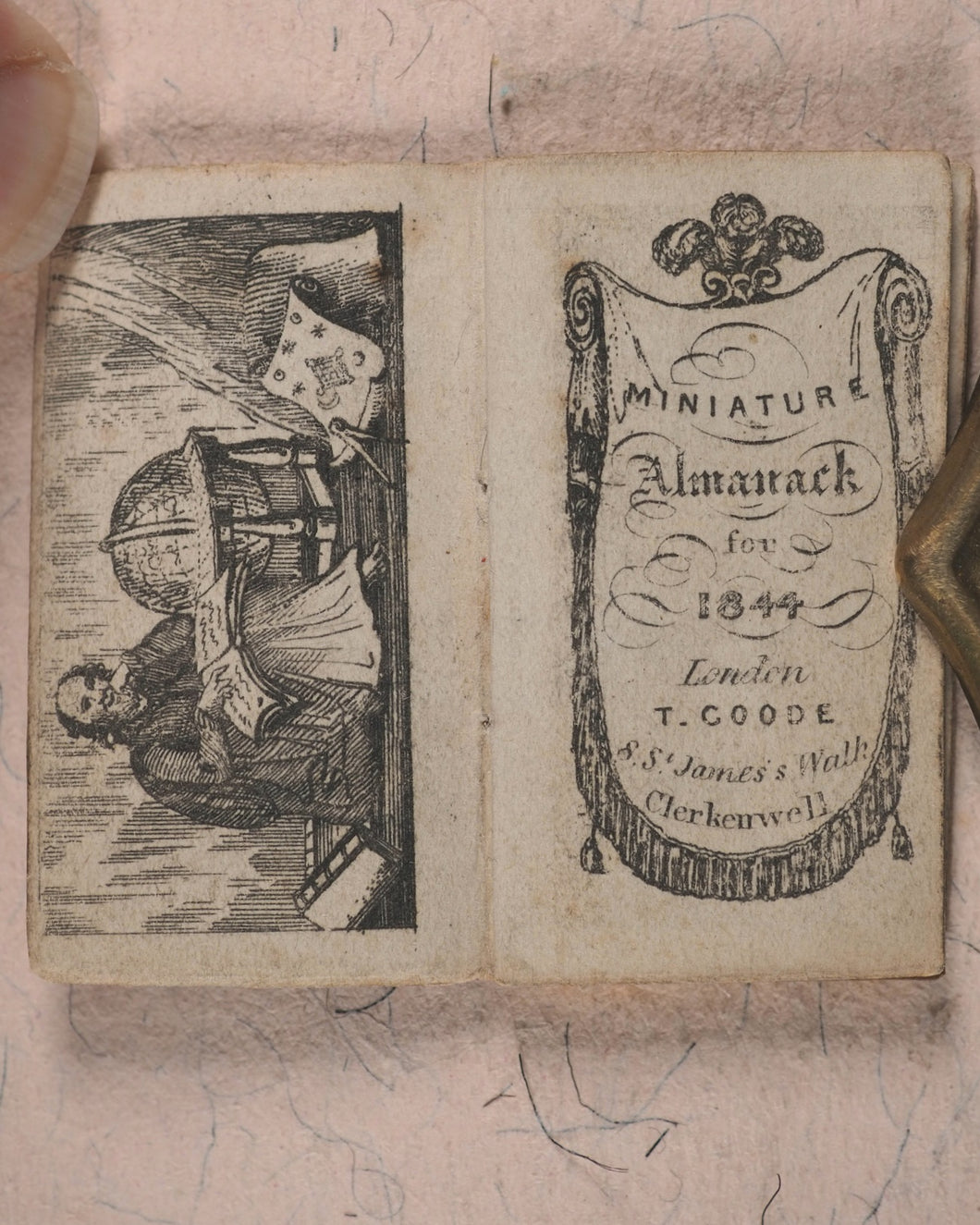 Miniature Almanack for 1844. Goode, T. Clerkenwell Green. London. [1843].