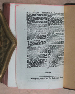 Holy Bible containing the Old and New Testaments [with lectern]. >>MINIATURE BIBLE WITH LECTERN<< Publication Date: 1919 CONDITION: VERY GOOD
