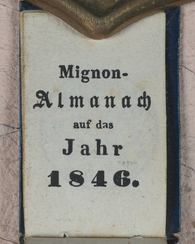 Mignon-Almanach auf das Jahr 1848. Riedl. Schottenhoff No. 136. Wien. 1846.