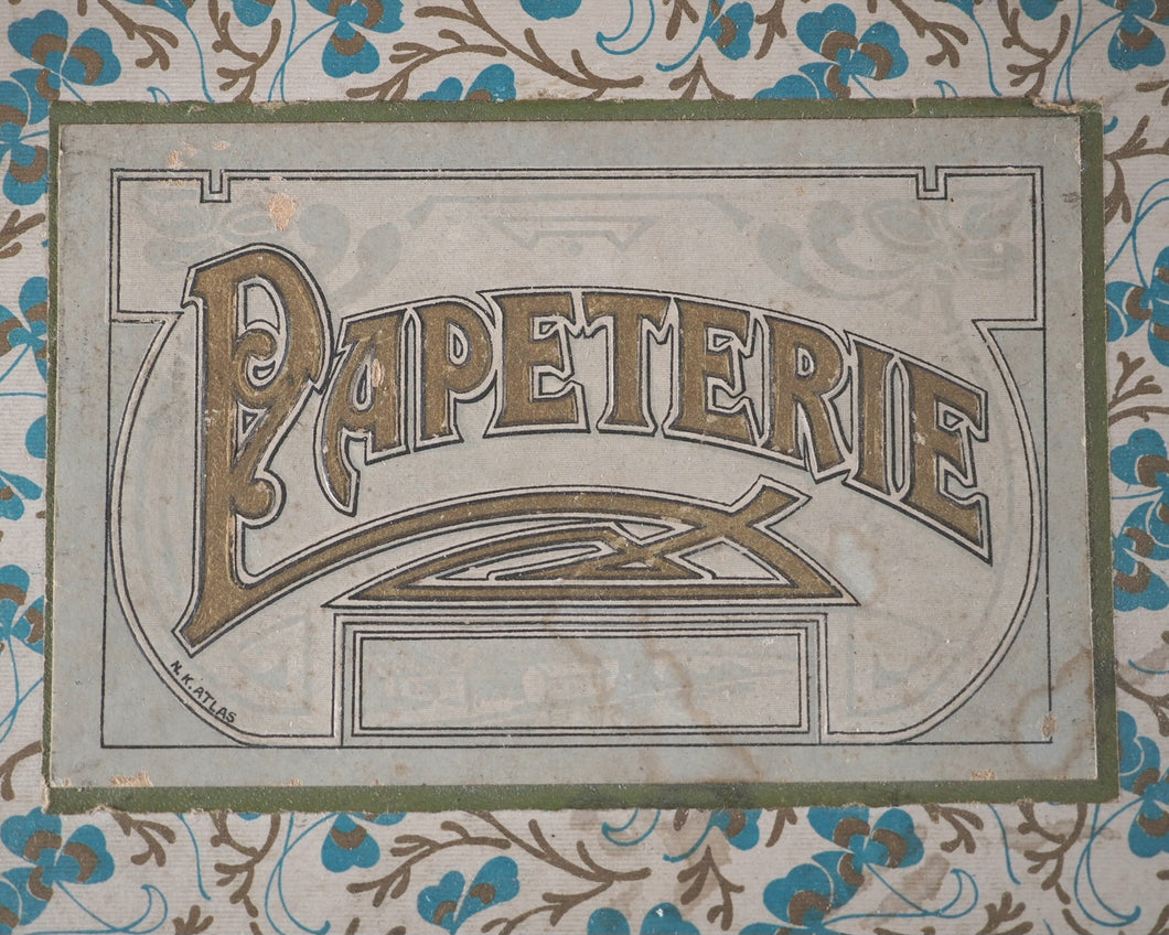 Papeterie [educational miniature writing box for children]. N.K. Atlas. Paris. Circa 1919.