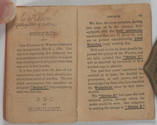 Load image into Gallery viewer, Waterbury Watch. Waterbury Watch Co. Waterbury, Conneticut. 1884. [Trade catalogue for pocket watches].
