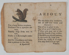 Load image into Gallery viewer, Book of Riddles. A, B, C, and Pretty Pictures, And many such that could be told, Golden Apple, Book of Figures. In crooked Pearl-street they are sold. Mahlon Day, New Juvenile Book-store, No. 376, Pearl-street. N.Y. Circa 1830.
