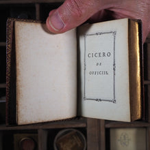 Load image into Gallery viewer, De Officiis ad Marcum filium. &gt;&gt;NOTABLE MINIATURE BOOK &lt;&lt; Cicero, Marcus Tullius. Publication Date: 1773 CONDITION: VERY GOOD
