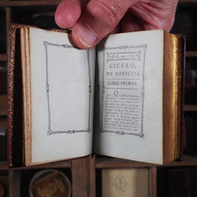 Load image into Gallery viewer, De Officiis ad Marcum filium. &gt;&gt;NOTABLE MINIATURE BOOK &lt;&lt; Cicero, Marcus Tullius. Publication Date: 1773 CONDITION: VERY GOOD

