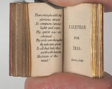 Load image into Gallery viewer, English Bijou Almanac for 1839. Poetically illustrated by L.E.L. [i.e. Letitia Elizabeth Landon]. Schloss, A. [London]. 1838 (Copy) (Copy)
