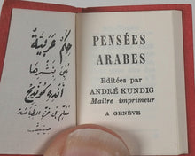 Load image into Gallery viewer, Pensées Arabes. Kundig, Andrée. Genève. 1972.
