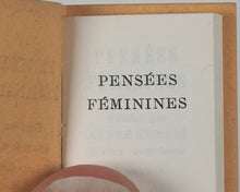 Load image into Gallery viewer, Pensées Féminines. Kundig, Andrée. Genève. 1964.
