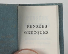 Load image into Gallery viewer, Pensées Grecques. Kundig, Andrée. Genève. 1970.
