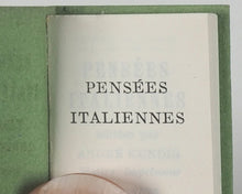 Load image into Gallery viewer, Pensées Italiennes. Kundig, Andrée. Genève. 1961.
