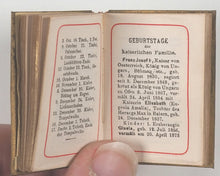 Load image into Gallery viewer, Fromme's Wiener Porte-monnaie Kalender 1879. Fromme, Verlag Von Carl. K.k. Hofbuchdrucker. Wien. [1878].
