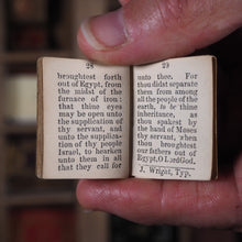 Load image into Gallery viewer, Solomon&#39;s Prayer at the Dedication of the Temple. &gt;&gt;VERY RARE PROVINCIAL MINIATURE JUVENILE BOOK&lt;&lt; Publication Date: 1839 CONDITION: VERY GOOD
