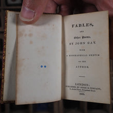 Load image into Gallery viewer, Fables and other poems. &gt;&gt;MINIATURE CATHEDRAL BINDING&lt;&lt; Gay, John. Publication Date: 1824 CONDITION: VERY GOOD
