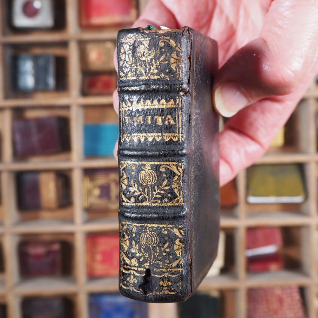 Imitation of Christ. De Imitatione Christi libri quatuor. [Imitation of Christ]   >>MINIATURE PRAYER-BOOK<< [Thomas a Kempis]. Publication Date: 1697 CONDITION: VERY GOOD