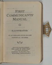 Load image into Gallery viewer, FIRST COMMUNICANTS Manual, in accordance with recent Pontifical Decress. Steinbrener, John Baptist. Publisher to the Holy See. Winterberg, Czechoslovakia. 1929.
