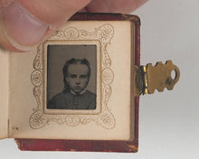 Load image into Gallery viewer, PHOTOGRAPH ALBUM in miniature. Abr[aham] Taber and Bro[ther]. New Bedford. [Massachusetts]. c. 1872–1875.
