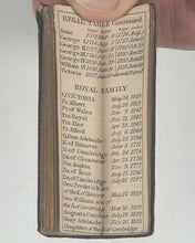 Load image into Gallery viewer, London Almanac for the year of Christ 1846. Company of Stationers. London. [1845]. >>CURIOUS FINGER FORMAT MINIATURE LONDON ALMANAC<<
