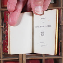Load image into Gallery viewer, Garcilaso de la Vega. Poesias de Garcilaso de la Vega. &gt;&gt;FINE SPANISH MINIATURE RARITY&lt;&lt; Publication Date: 1875 CONDITION: VERY GOOD
