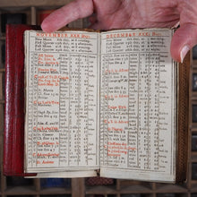 Load image into Gallery viewer, Georgian Almanack 1790-PROVENANCE NATHANIEL JARMAN- IN CONTEMPORARY RED LEATHER CASED POCKETBOOK.
