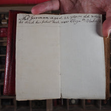 Load image into Gallery viewer, Georgian Almanack 1790-PROVENANCE NATHANIEL JARMAN- IN CONTEMPORARY RED LEATHER CASED POCKETBOOK.

