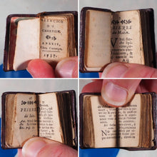 Load image into Gallery viewer, Exercice du Chretien [early 18th century miniature book]. Publication Date: 1737 Condition: Very Good. &gt;&gt;MINIATURE BOOK&lt;&lt;

