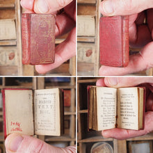Load image into Gallery viewer, Diamond Text Book. &gt;&gt;MINIATURE BOOK FROM C.1840&lt;&lt; Publication Date: 1840 CONDITION: FAIR
