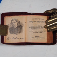 Load image into Gallery viewer, Bryce&#39;s Thumb English Dictionary: besides the ordinary and newest words in the language short explanations of a large number of scientific, philosophical, literary, and technical terms. Published by David Bryce and Sons, Glasgow.  Fair Hardcover
