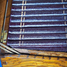 Load image into Gallery viewer, Shakespeare, William. HANDY-VOLUME SHAKESPEARE. In superb, original oak box. Published by Bradbury, Agnew, &amp; Co., London, 1873. Condition: Fine. Hardcover
