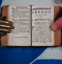 Load image into Gallery viewer, La Regle du Pere S. Benoist.Avec l&#39;Abrege de la vie &amp; une Paraphrase sur les Paroles de la Profession Religieuse. Nouvelle edition. Benedictus, Saint [Abbot of Monte Cassino]. Publication Date: 1715 CONDITION: VERY GOOD
