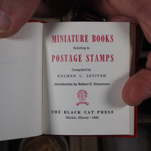 Levitan, Kalman L. Miniature books relating to postage stamps. Levitan, Kalman. >>ASSOCIATION COPY<< Publication Date: 1983 CONDITION: NEAR FINE