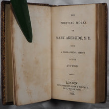 Load image into Gallery viewer, AKENSIDE, Mark. The Poetical Works. &gt;&gt;MINIATURE book&lt;&lt; Publication Date: 1825 Condition: Very Good
