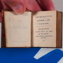 Load image into Gallery viewer, Thumb Bible. Verbum Sempiternum.&gt;&gt;RARE MINIATURE EDITION&lt;&lt; Publication Date: 1818 Condition: Very Good. &gt;&gt;MINIATURE BOOK&lt;&lt;
