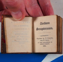 Load image into Gallery viewer, Thumb Bible. Verbum Sempiternum.&gt;&gt;RARE MINIATURE EDITION&lt;&lt; Publication Date: 1818 Condition: Very Good. &gt;&gt;MINIATURE BOOK&lt;&lt;
