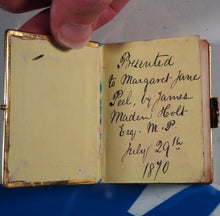 Load image into Gallery viewer, Daily Texts with verses of hymns.Adapted for general use &amp; suited for every year. &gt;150 YEAR-OLD MINIATURE BOOK&lt; Publication Date: 1870 Condition: Very Good
