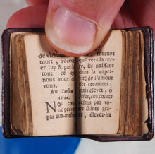 Load image into Gallery viewer, Exercice du Chretien [early 18th century miniature book]. Publication Date: 1737 Condition: Very Good. &gt;&gt;MINIATURE BOOK&lt;&lt;
