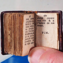 Load image into Gallery viewer, Exercice du Chretien [early 18th century miniature book]. Publication Date: 1737 Condition: Very Good. &gt;&gt;MINIATURE BOOK&lt;&lt;
