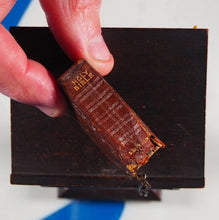 Load image into Gallery viewer, Holy Bible Containing the Old and New Testaments. Chained Bible and Lectern.&gt;&gt;MINIATURE BOOK&lt;&lt; Publication Date: 1901 Condition: Good
