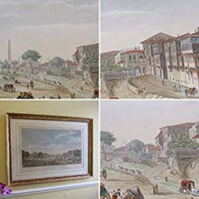 Load image into Gallery viewer, Hand-coloured copper engraving (#10 of 48) from the GRANDEST BOOK of VIEWS OF CONSTANTINOPLE."Grand Place de l'Hippodrome à Constantinople". Duplessis Bertaux &amp; François Denis Née (Engravers), Antoine Ignace Melling (Artist).  1819
